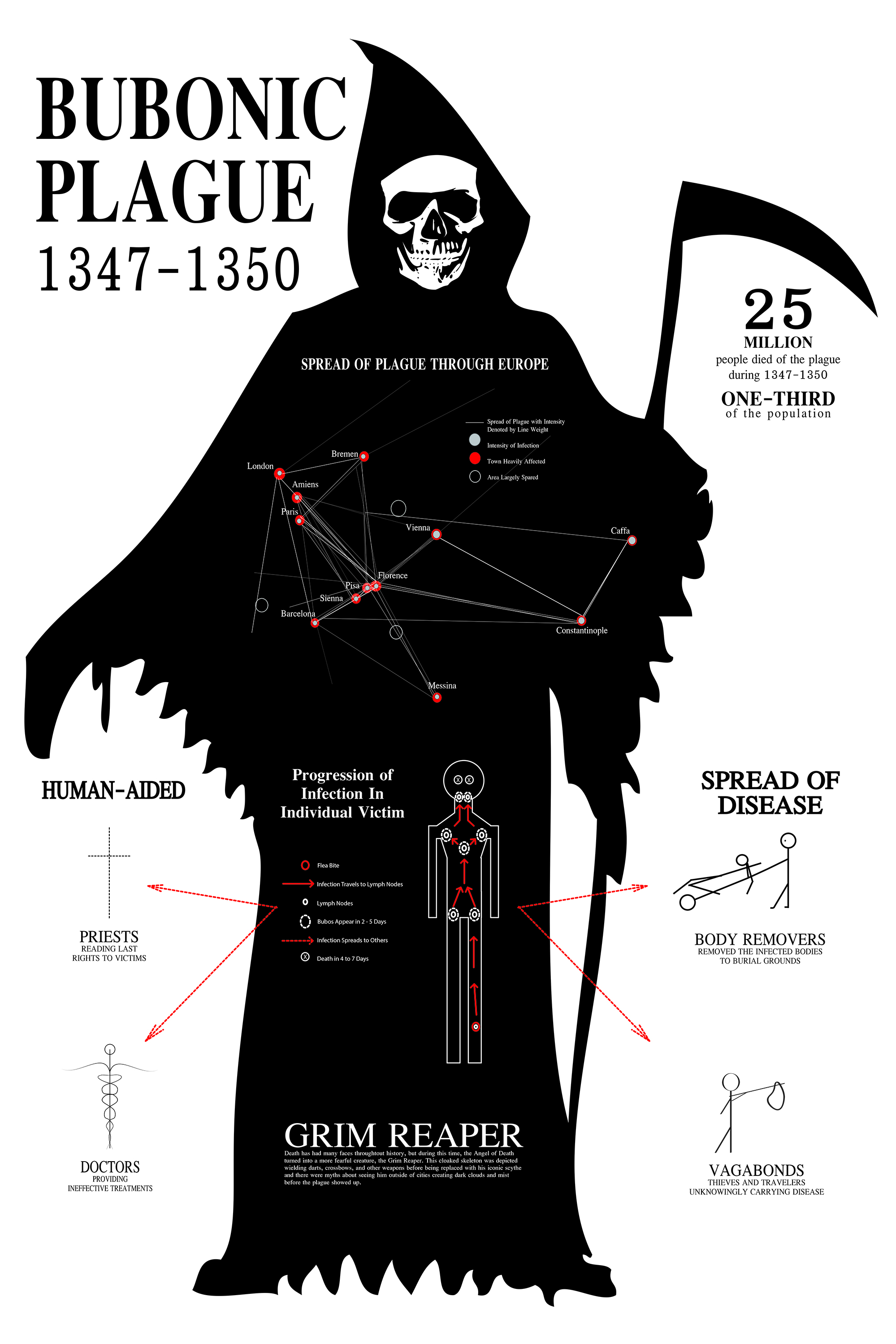 Bubonic Plague Infographic UO Design Communication II